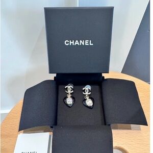 CHANEL Heart Earrings